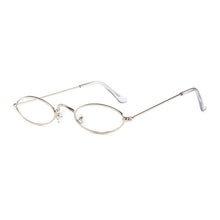 Load image into Gallery viewer, Small Oval Sunglasses Women Vintage Sun Glasses Brand Designer Shades  Lady Metal Eyewear Lunette Red Gold