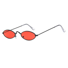 Load image into Gallery viewer, Small Oval Sunglasses Women Vintage Sun Glasses Brand Designer Shades  Lady Metal Eyewear Lunette Red Gold