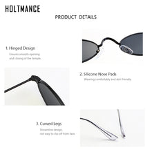 Load image into Gallery viewer, Small Oval Sunglasses Women Vintage Sun Glasses Brand Designer Shades  Lady Metal Eyewear Lunette Red Gold