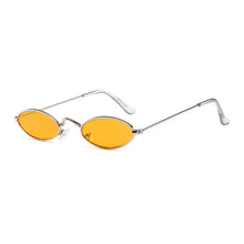 Load image into Gallery viewer, Small Oval Sunglasses Women Vintage Sun Glasses Brand Designer Shades  Lady Metal Eyewear Lunette Red Gold