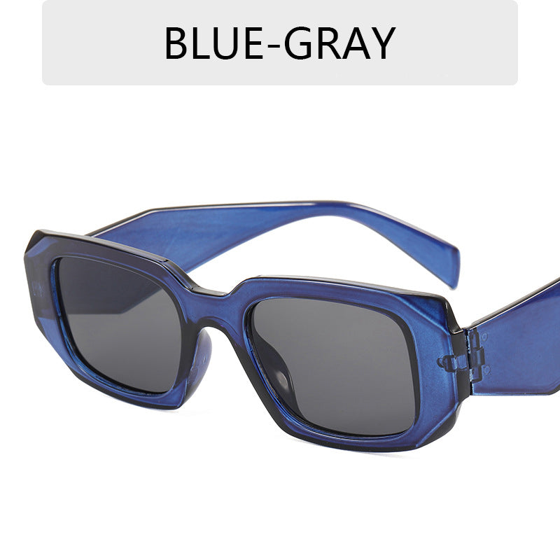 Occhiali da sole da donna con montatura rettangolare piccola poligonale 2023 Occhiali da sole firmati di marca Occhiali da sole classici da uomo neri UV400 