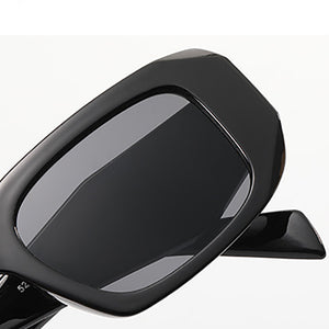 Occhiali da sole da donna con montatura rettangolare piccola poligonale 2023 Occhiali da sole firmati di marca Occhiali da sole classici da uomo neri UV400 