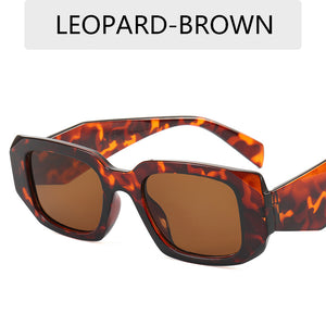Occhiali da sole da donna con montatura rettangolare piccola poligonale 2023 Occhiali da sole firmati di marca Occhiali da sole classici da uomo neri UV400 