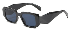 Small Polygon Rectangle Women Sunglasses Retro Brand Designer Square Sun Glasses Men Classic White Glasses Shades UV400