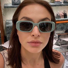 Carica l&#39;immagine nel visualizzatore di Gallery, Small Polygon Rectangle Women Sunglasses Retro Brand Designer Square Sun Glasses Men Classic White Glasses Shades UV400