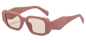 Small Polygon Rectangle Women Sunglasses Retro Brand Designer Square Sun Glasses Men Classic White Glasses Shades UV400