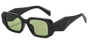 Small Polygon Rectangle Women Sunglasses Retro Brand Designer Square Sun Glasses Men Classic White Glasses Shades UV400