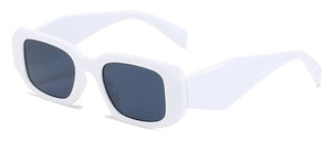 Small Polygon Rectangle Women Sunglasses Retro Brand Designer Square Sun Glasses Men Classic White Glasses Shades UV400