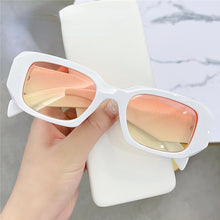 Load image into Gallery viewer, Small Polygon Rectangle Women Sunglasses Retro Brand Designer Square Sun Glasses Men Classic White Glasses Shades UV400