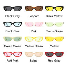 Load image into Gallery viewer, Small Rectangle Cat Eye Sunglasses Women Brand Designer Sun Glasses Female Vintage Black Square Shades Driving Oculos
