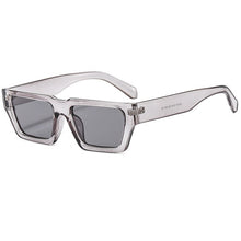 Load image into Gallery viewer, Small Rectangle Jelly Gray Sunglasses Women Shades UV400 Retro Square Leopard Men Sun Glasses Punk Eyewear