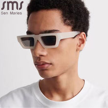 Load image into Gallery viewer, Small Rectangle Jelly Gray Sunglasses Women Shades UV400 Retro Square Leopard Men Sun Glasses Punk Eyewear