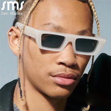 Load image into Gallery viewer, Small Rectangle Jelly Gray Sunglasses Women Shades UV400 Retro Square Leopard Men Sun Glasses Punk Eyewear