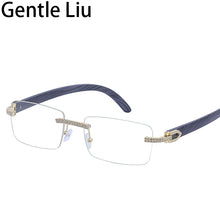 Load image into Gallery viewer, Small Rectangle Rimless Sunglasses Women 2023 Trend Frameless Sun Glasses for Men Vintage Eyewear UV400 Gafas De Sol Mujer
