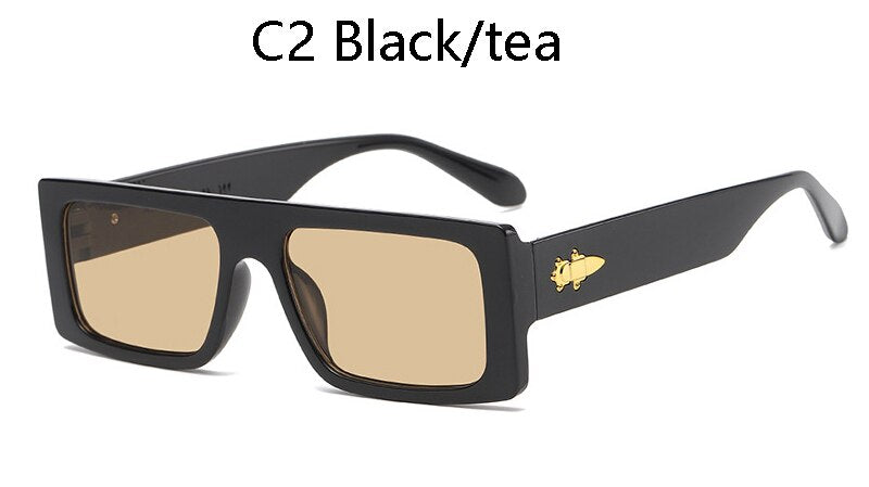 Small Rectangle Sunglasses Men  Retro Square 90S Sun Glasses For Women Shades lunette de soleil femme