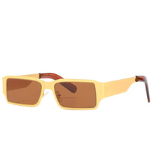 Load image into Gallery viewer, Small Rectangle Sunglasses Metal Square Oculos Feminino Punk Eyewear Vintage Stainless Steel Shades Glasses