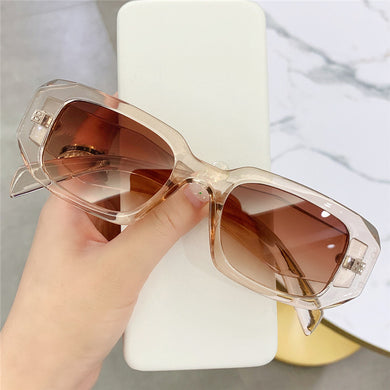 Small Rectangle Sunglasses Women Brand Designer Sun Glasses Female Vintage Gradient Black White Square Shades Oculos