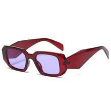 Load image into Gallery viewer, Small Rectangle Sunglasses Women Brand Designer Sun Glasses Female Vintage Gradient Black White Square Shades Oculos