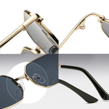 Load image into Gallery viewer, Small Rectangle Sunglasses Women  Brand Designer Vintage Sun Glasses Female Metal Black Polygon Square Shades Oculos