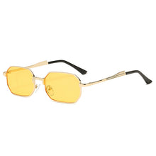 Load image into Gallery viewer, Small Rectangle Sunglasses Women  Brand Designer Vintage Sun Glasses Female Metal Black Polygon Square Shades Oculos