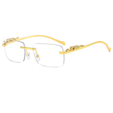 Load image into Gallery viewer, Small Rectangle Sunglasses Women Mens Rimless Square Brand Designer Sun Glasses Male Leopard Female oculos de sol masculino