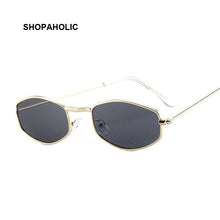 Load image into Gallery viewer, Small Rectangle Sunglasses Women Retro Metal Frame Yellow Red Vintage Tiny Female Sun Glasses Lady UV400
