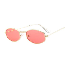 Load image into Gallery viewer, Small Rectangle Sunglasses Women Retro Metal Frame Yellow Red Vintage Tiny Female Sun Glasses Lady UV400