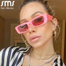Load image into Gallery viewer, Small Rectangle Sunglasses Women Vintage Brand Designer Square Sun Glasses Shades Female Punk Eyeglasses UV400