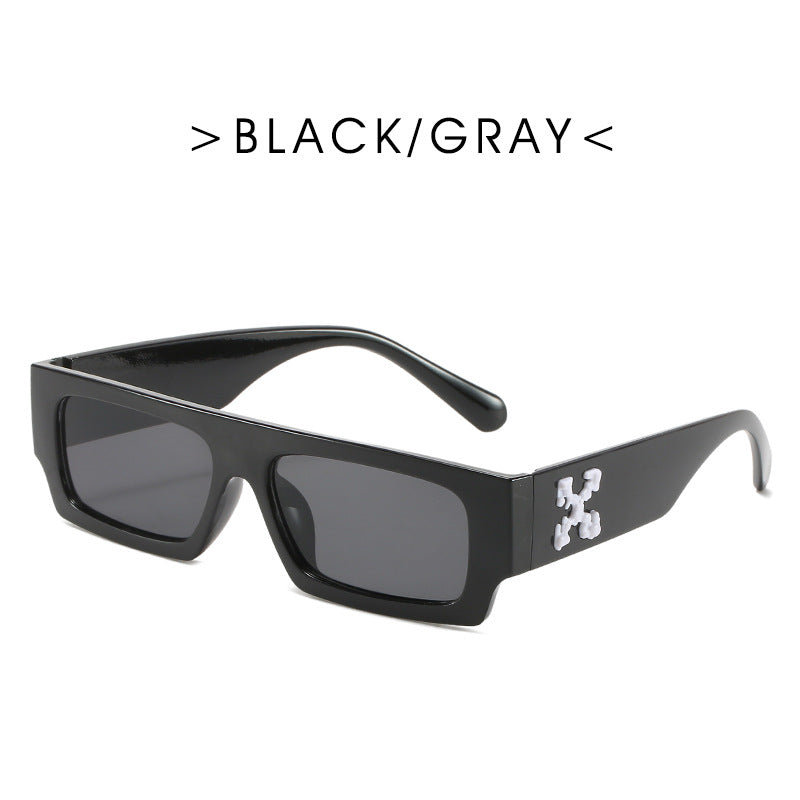 Small Rectangle Women Sun Glasses Brand Men Shades Retro Square Black Sunglasses 2023  Glasses White Decoration Eyewear