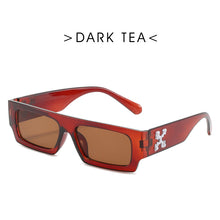 Load image into Gallery viewer, Small Rectangle Women Sun Glasses Brand Men Shades Retro Square Black Sunglasses 2023  Glasses White Decoration Eyewear