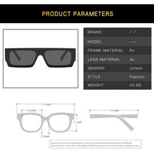 Load image into Gallery viewer, Small Rectangle Women Sun Glasses Brand Men Shades Retro Square Black Sunglasses 2023  Glasses White Decoration Eyewear