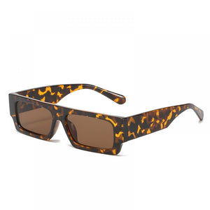 Small Rectangle Women Sun Glasses Brand Men UV Shades Retro Square Black Sunglasses 2022  Glasses White Decoration Eyewear