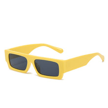 Carica l&#39;immagine nel visualizzatore di Gallery, Small Rectangle Women Sun Glasses Brand Men UV Shades Retro Square Black Sunglasses 2022  Glasses White Decoration Eyewear