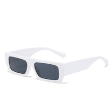 Carica l&#39;immagine nel visualizzatore di Gallery, Small Rectangle Women Sun Glasses Brand Men UV Shades Retro Square Black Sunglasses 2022  Glasses White Decoration Eyewear