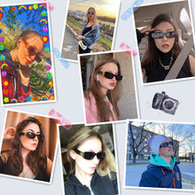 Load image into Gallery viewer, Small Rectangle Women Sunglasses Retro B Brand Designer Square Sun Glasses Men Classic White Glasses Shades UV400