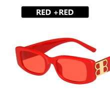 Load image into Gallery viewer, Small Rectangle Women Sunglasses Retro B Brand Designer Square Sun Glasses Men Classic White Glasses Shades UV400