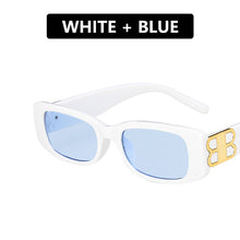 Load image into Gallery viewer, Small Rectangle Women Sunglasses Retro B Brand Designer Square Sun Glasses Men Classic White Glasses Shades UV400