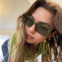 Load image into Gallery viewer, Small Rectangular Women's Sunglasses 2023 Retro Brand Designer Sun GlassesIns Trend Candy Color Big Frame Sunglasses UV400