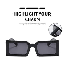 Load image into Gallery viewer, Small Rectangular Women's Sunglasses 2023 Retro Brand Designer Sun GlassesIns Trend Candy Color Big Frame Sunglasses UV400