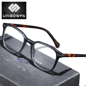Small Retro Gaming Computer Glasses Frame Men Anti Blue Light Optical Prescription Eyeglasses Frame Women Myopia Acetate Vintage