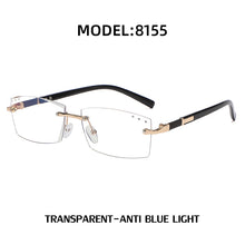 Load image into Gallery viewer, Small Rimless Rectangle Sunglasses Women 2023  Brand Frameless Sun Glasses for Men Blue Light Blocking Eyeglasses