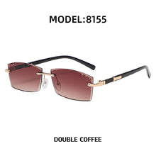 Load image into Gallery viewer, Small Rimless Rectangle Sunglasses Women 2023  Brand Frameless Sun Glasses for Men Blue Light Blocking Eyeglasses