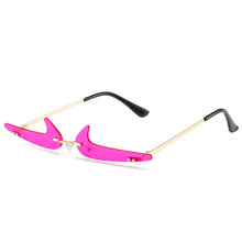 Load image into Gallery viewer, Small Rimless Sunglasses Women 2023 Vintage Popular Travel Funny Eyewear Sexy Prom Framless Sun Glasses For Men