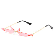 Load image into Gallery viewer, Small Rimless Sunglasses Women 2023 Vintage Popular Travel Funny Eyewear Sexy Prom Framless Sun Glasses For Men