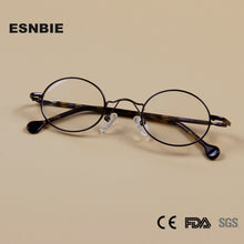 Load image into Gallery viewer, Small Round Glasses Vintage Metal Oval Gold Black Eyeglasses Frame Women Men Full Rim Spectacles For Prescription Glasses