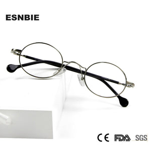 Small Round Glasses Vintage Metal Oval Gold Black Eyeglasses Frame Women Men Full Rim Spectacles For Prescription Glasses