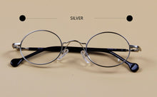 Load image into Gallery viewer, Small Round Glasses Vintage Metal Oval Gold Black Eyeglasses Frame Women Men Full Rim Spectacles For Prescription Glasses