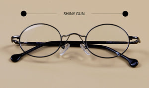 Small Round Glasses Vintage Metal Oval Gold Black Eyeglasses Frame Women Men Full Rim Spectacles For Prescription Glasses