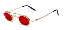 Load image into Gallery viewer, Small Round Steampunk Sunglasses Men Women Retro Metal Clip on Steam Punk Sun Glasses for Male Vintage Gothic Goggles 1304R