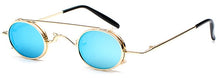 Load image into Gallery viewer, Small Round Steampunk Sunglasses Men Women Retro Metal Clip on Steam Punk Sun Glasses for Male Vintage Gothic Goggles 1304R
